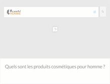 Tablet Screenshot of beaute-homme.com